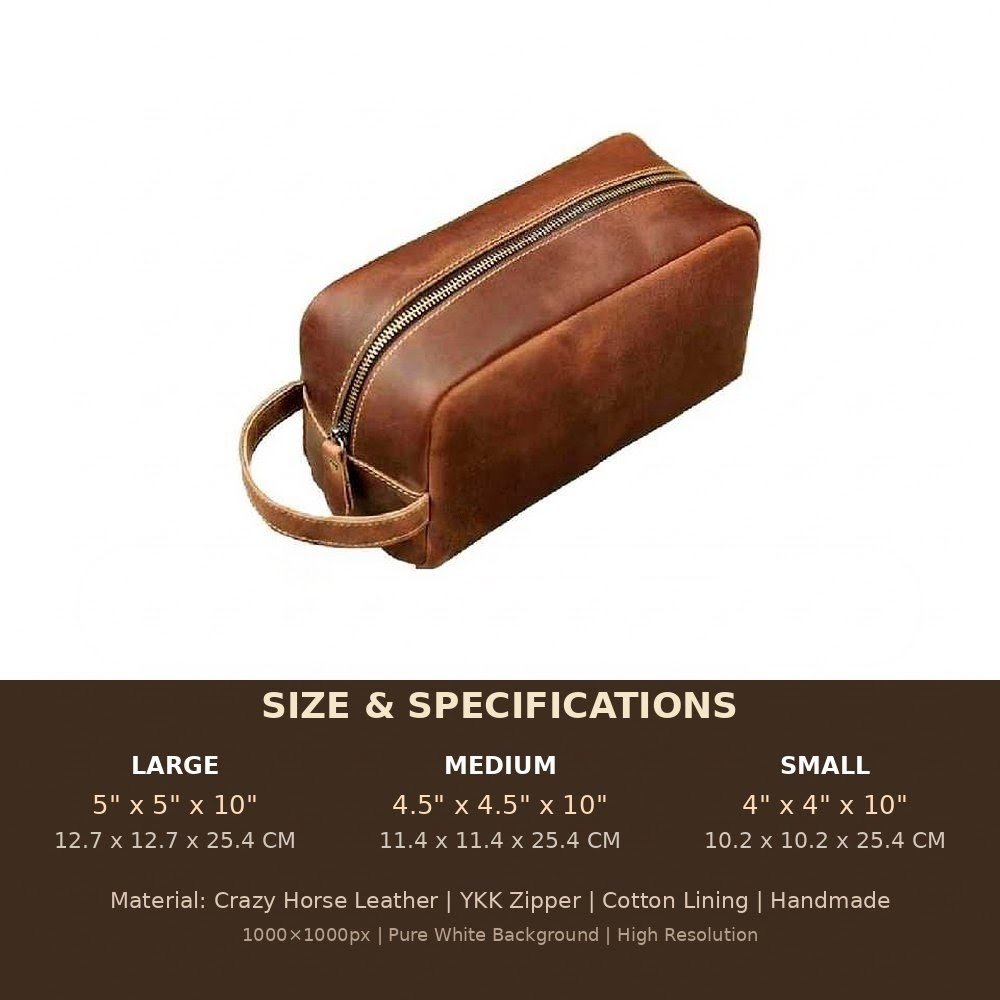 Luxury Leather Toiletry Kit