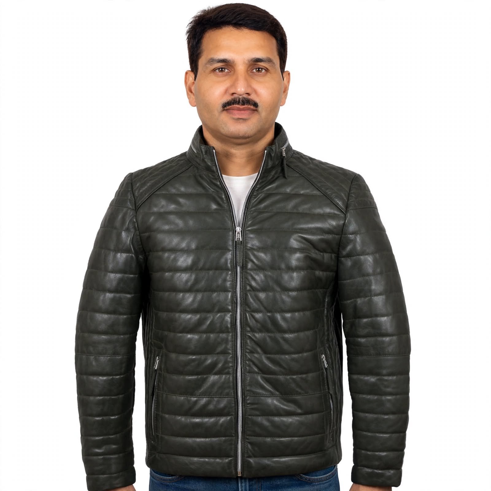 Puffer Custom leather jacket