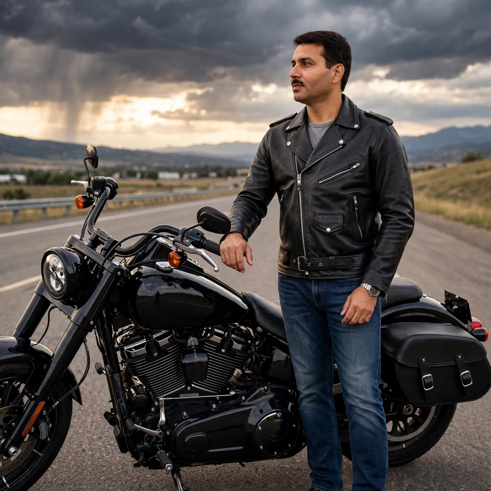 Classic Brando Motorcycle Leather Jacket