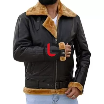 Sheepskin Fur Leather Jacket
