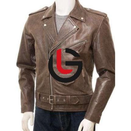 Vintage Brown Leather Jacket