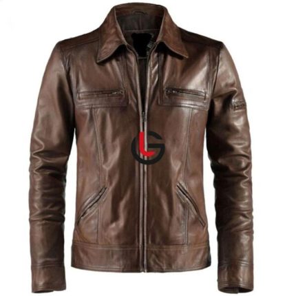Large Men Leather Jacket