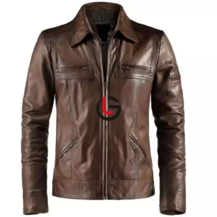 Large Men Leather Jacket
