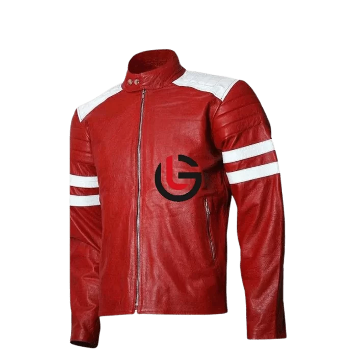 Motorbike Red Leather Jacket