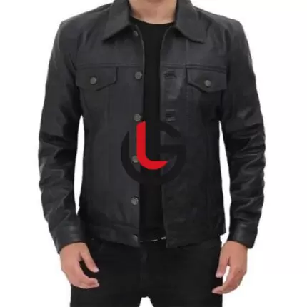 Jean Style Leather Jacket