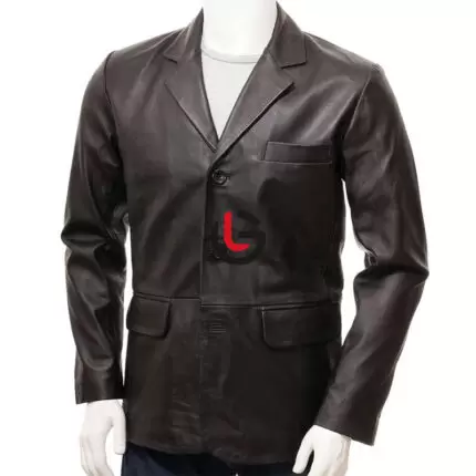 Hugo Boss Leather Coat