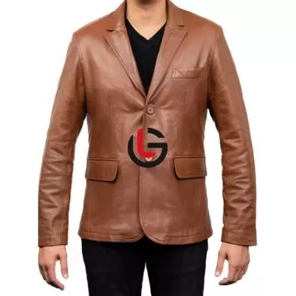 Boss Men Leather Coat