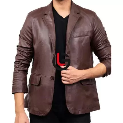 Simple Leather coat