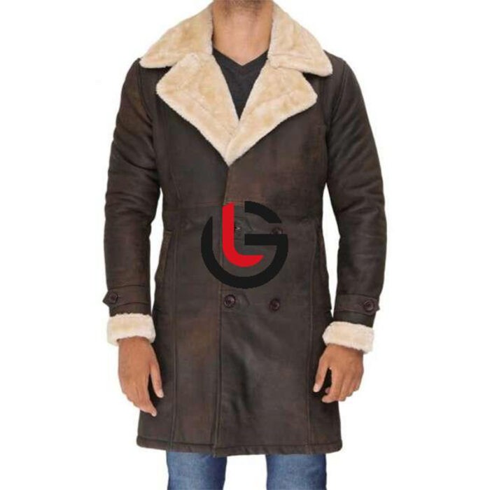 Long Shearling Leather Coat