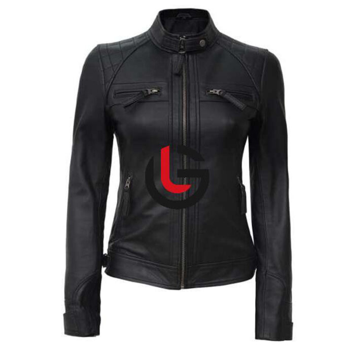 Black Women Leather Jacket