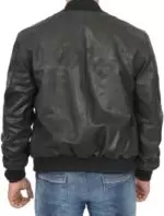 Bomber Varsity Leather Jacket
