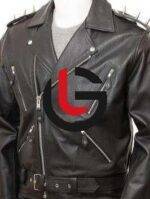 Spikes Motorbike Leather Jacket
