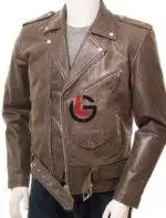 Vintage Brown Leather Jacket