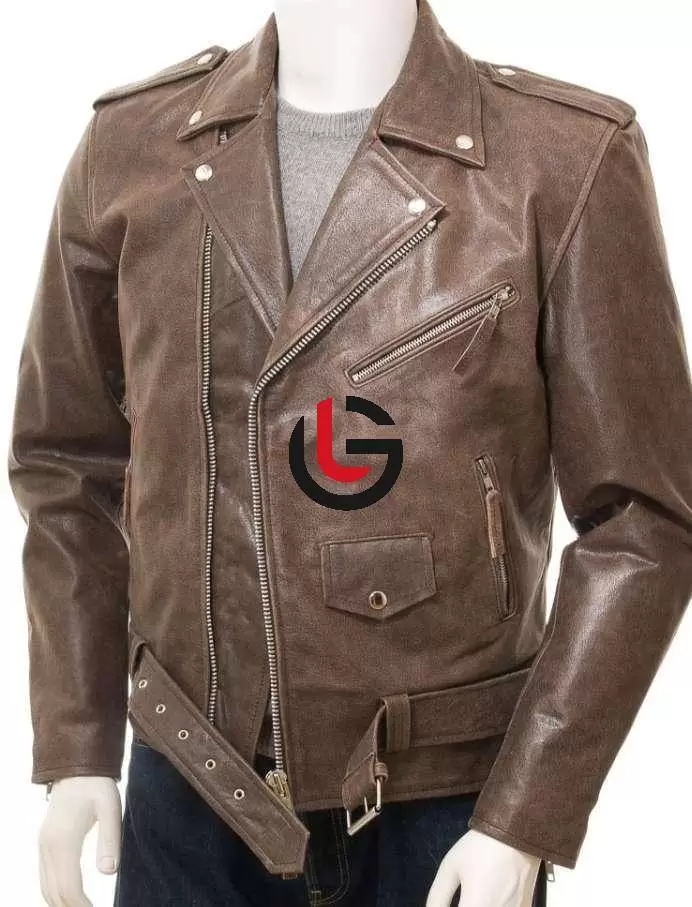 Vintage Brown Leather Jacket