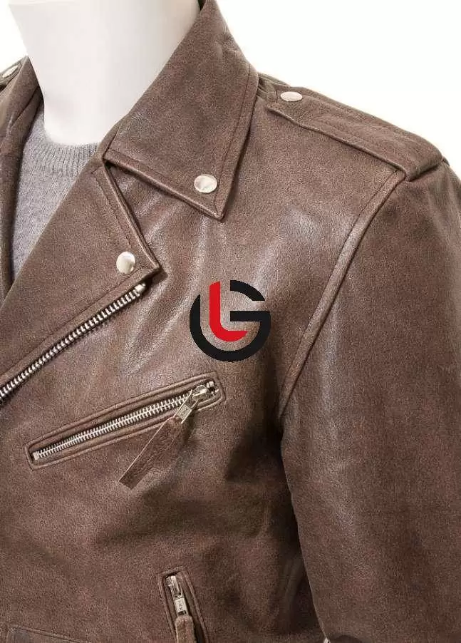 Vintage Brown Leather Jacket