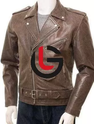 Vintage Brown Leather Jacket
