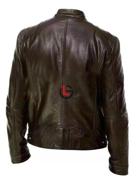 Chocolate Brown Leather Jacket