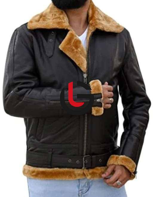 Sheepskin Fur Leather Jacket