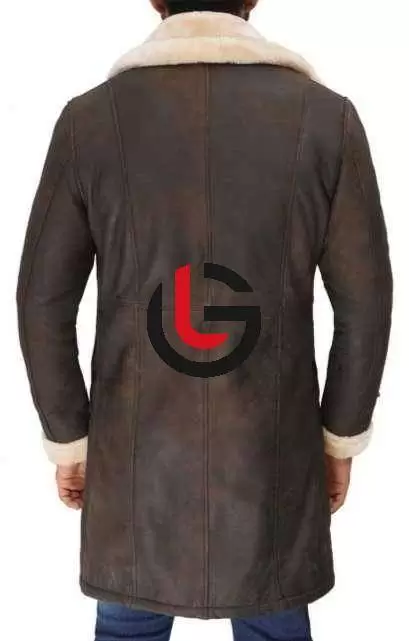 Long Shearling Leather Coat