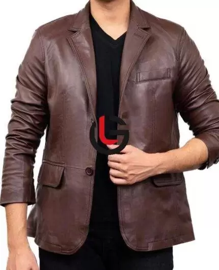 Simple Leather coat