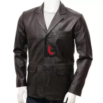 Hugo Boss Leather Coat