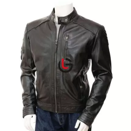 Straight Men Leather Jacket