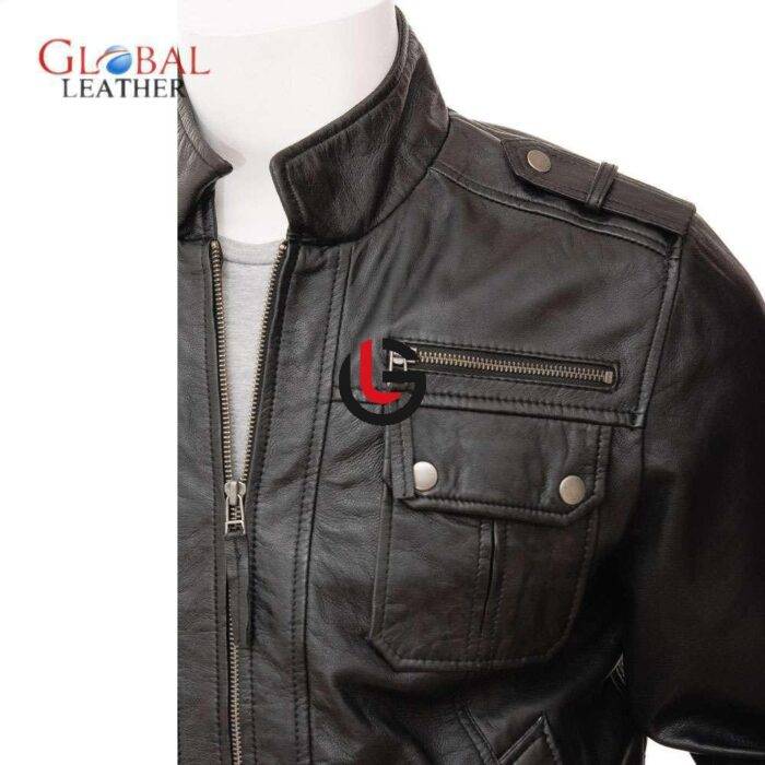 Moto biker Leather Jacket