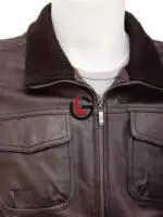 Motorbike Bomber Leather Jacket