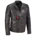 Padded Men Leather Jacket