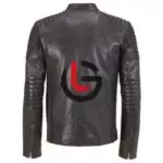 Padded Men Leather Jacket