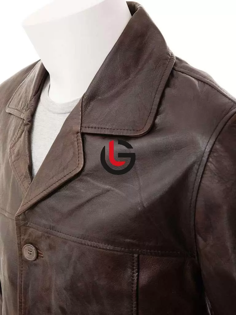 Calvin Klein Leather Coat