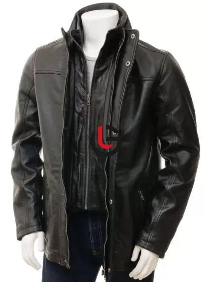 Armani Leather Coat
