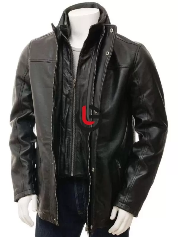 Armani Leather Coat