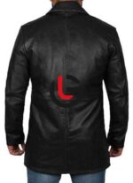 Slim Fit Men Leather Coat