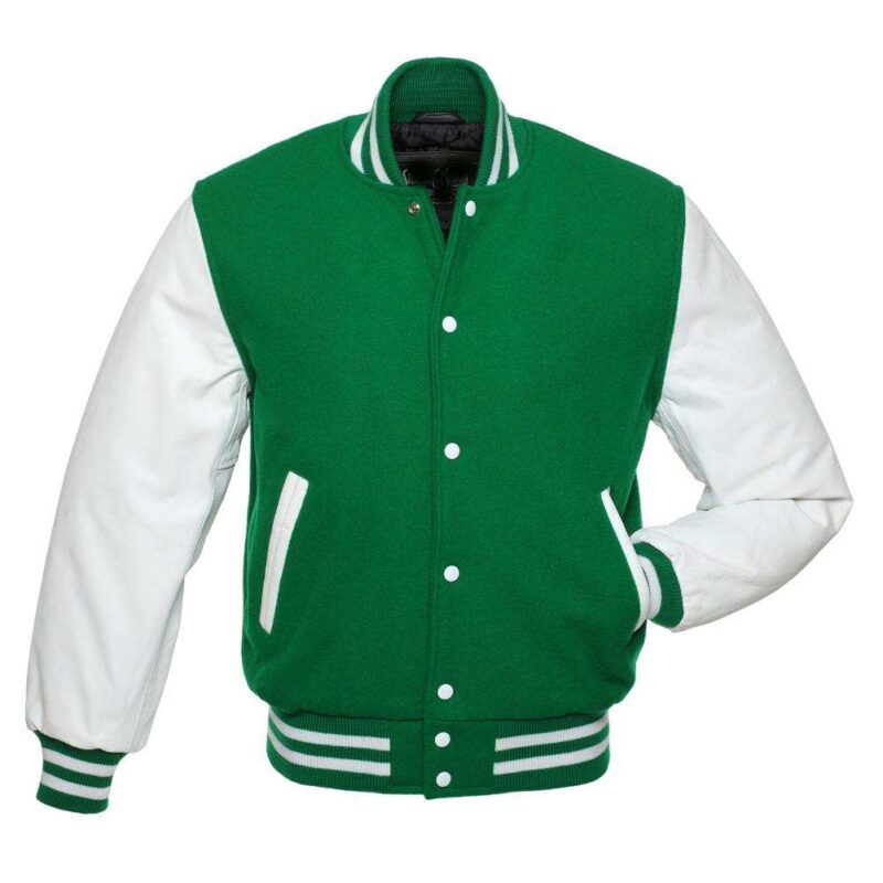 Green White Varsity Jacket