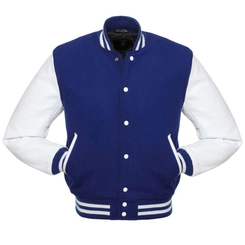 Blue White Letterman Jacket