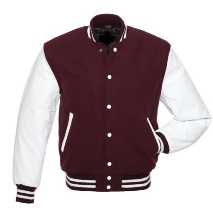 Dark Maroon Varsity Jacket
