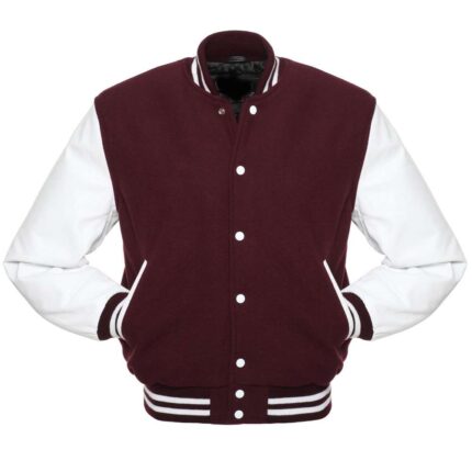 Dark Maroon Varsity Jacket