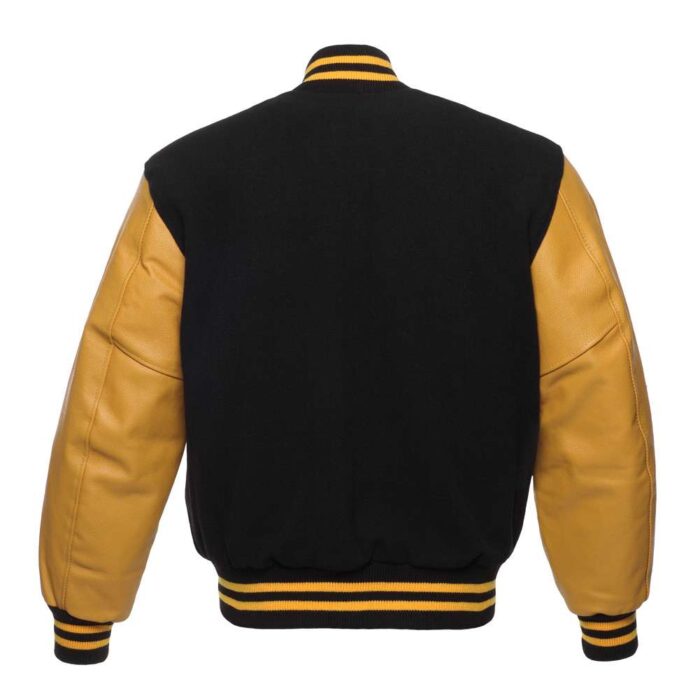Gold Black Varsity Jacket