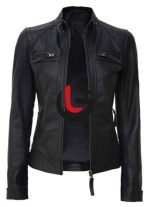 Black Women Leather Jacket
