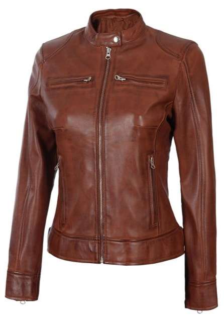 Motorbike Women Leather Jacket