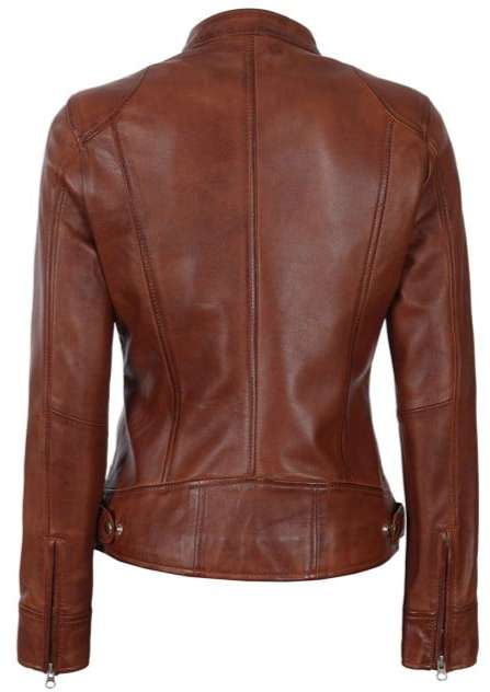 Motorbike Women Leather Jacket
