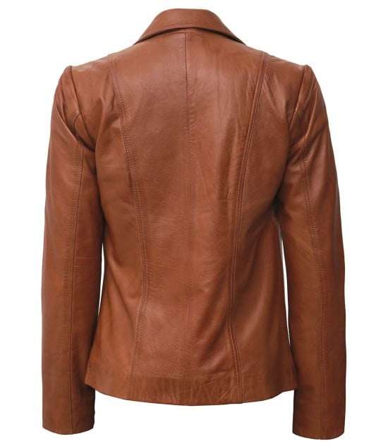 Office Women Leather Coat