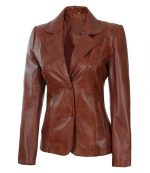 Ladies Leather Coat