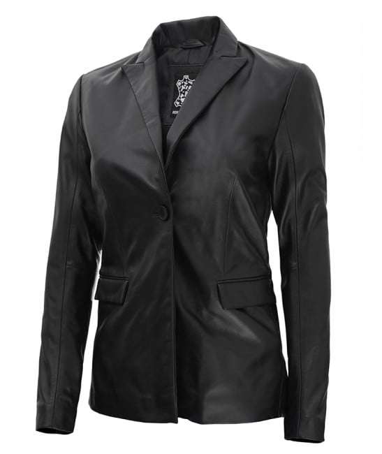 Blazer Women Leather Coat