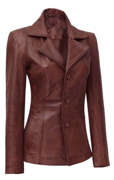 Outfit Women Leather Coat