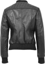 Quilted Women Leather Jacket