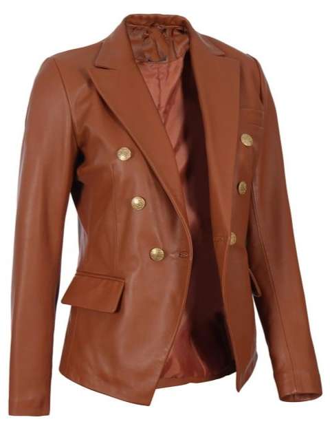 Trendy Women Leather Coat