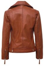 Short Motorbike Leather Jacket
