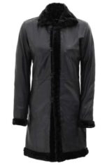 Shearling Long Leather Coat